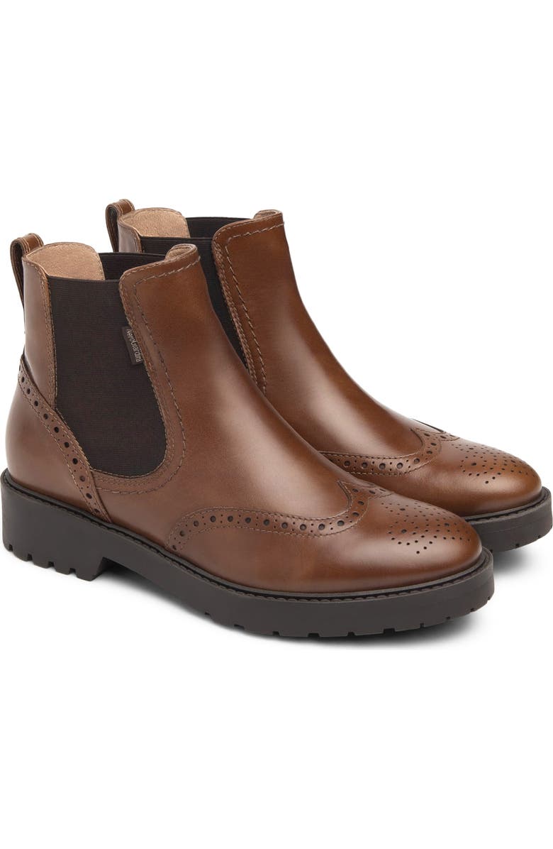 NeroGiardini Wingtip Chelsea Boot, Main, color, Brown