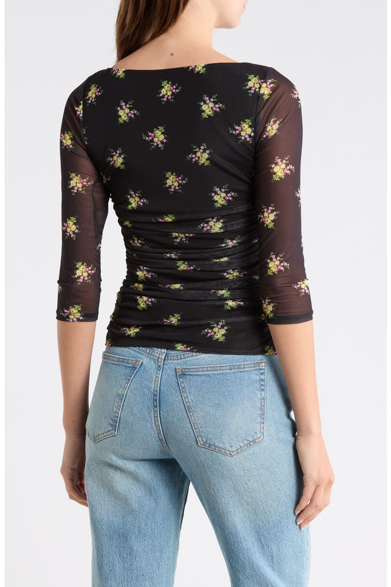 Anahi Mesh Top, Alternate, color, NOIR SPRING BOUQUET