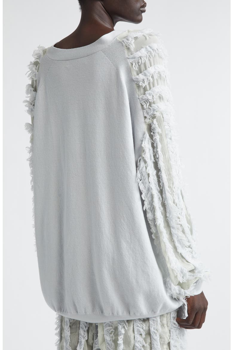 Wes Fringe Cardigan, Alternate, color, OYSTER
