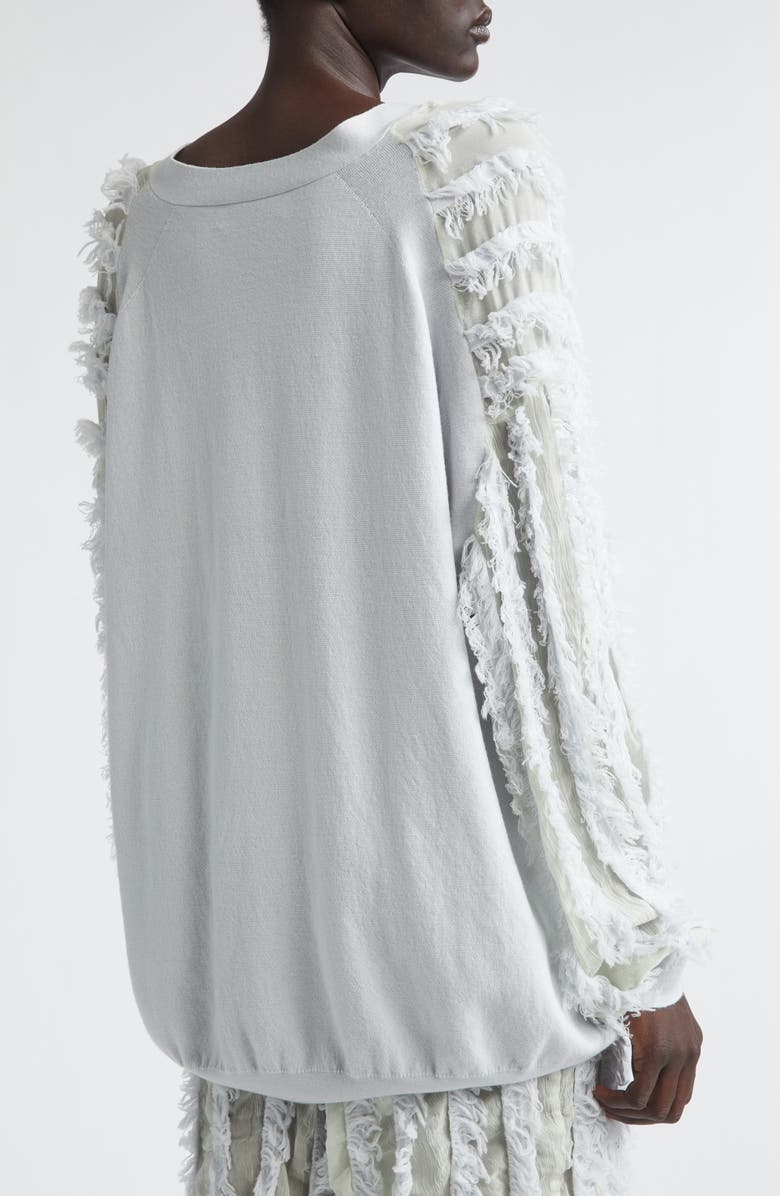 ZANKOV Wes Fringe Cardigan, Alternate, color, Oyster