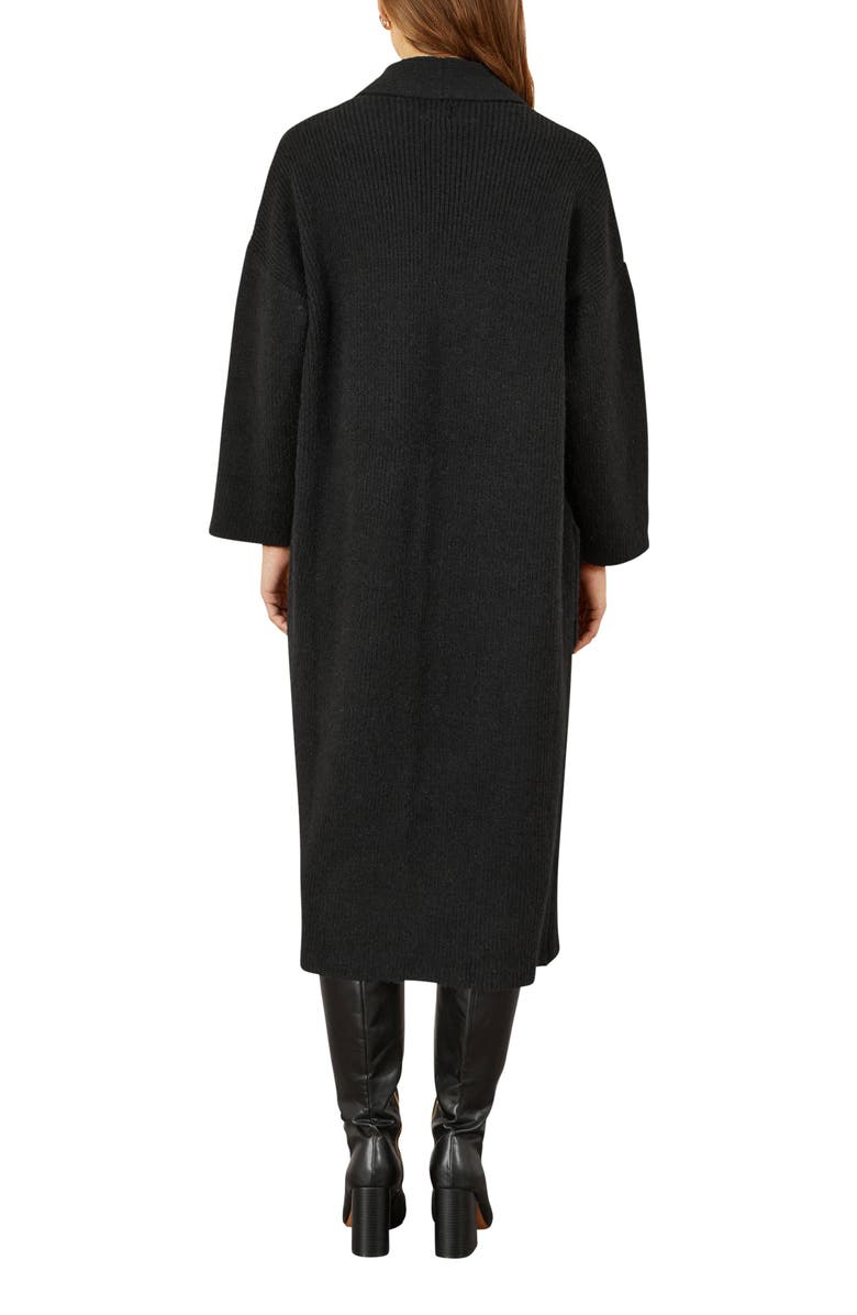 Yumi Knitted Maxi Cardigan, Alternate, color, Black