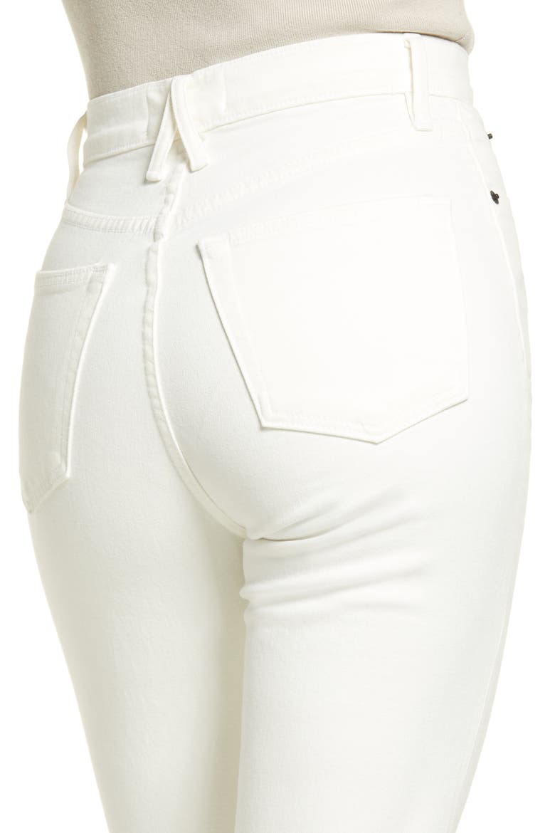 Beatnik High Waist Ankle Slim Jeans, Alternate, color, WHITE