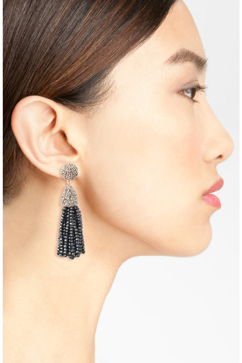 Mini Metallic Pinata Statement Earrings, Alternate, color, HEMATITE