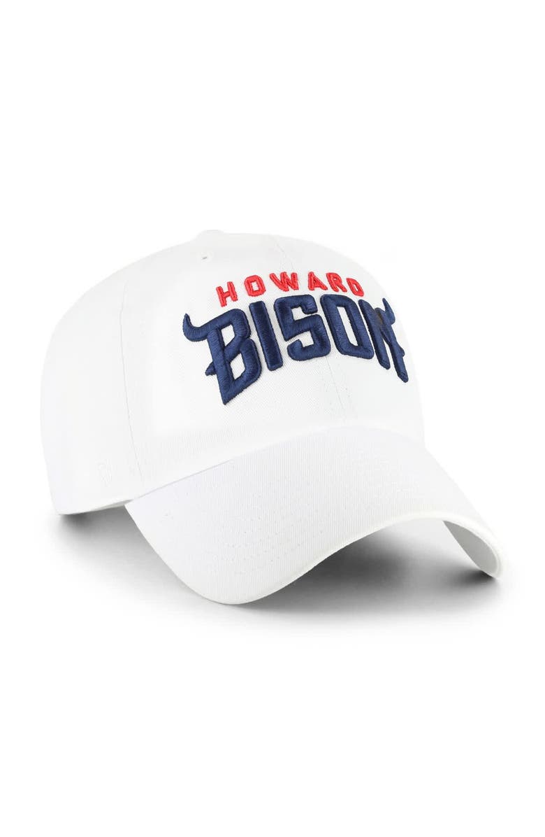 '47 Men's '47 White Howard Bison Clean Up Adjustable Hat, Alternate, color, White