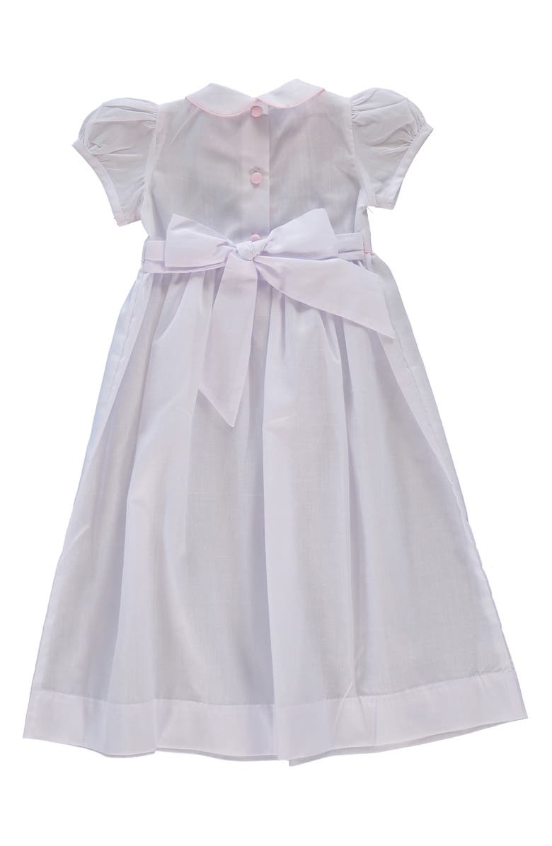 Carriage Boutique Embroidered Christening Gown & Bonnet Set, Alternate, color, White
