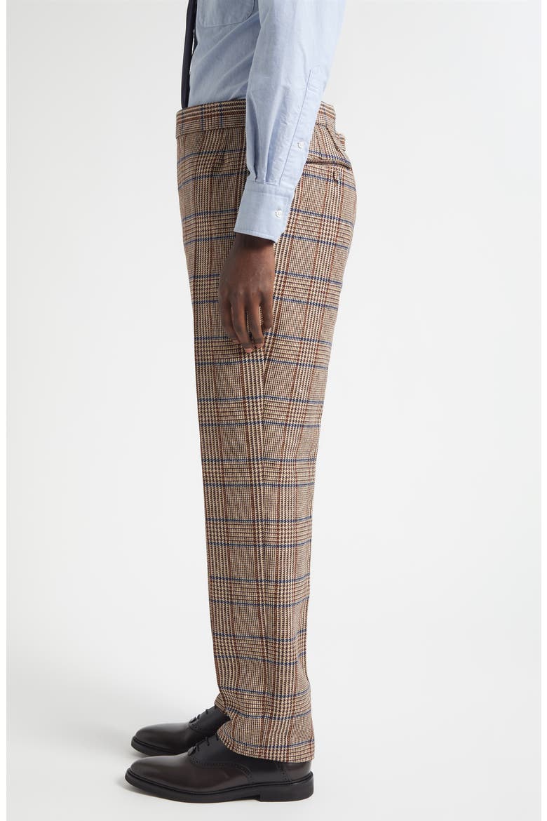 Classic Fit Hunting Tweed Backstrap Trousers, Alternate, color, DARK BROWN