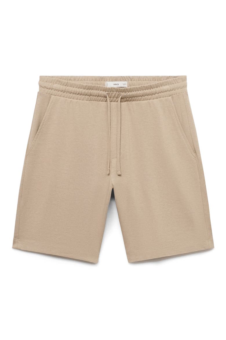 Drawstring Cotton Bermuda Short, Alternate, color, ECRU