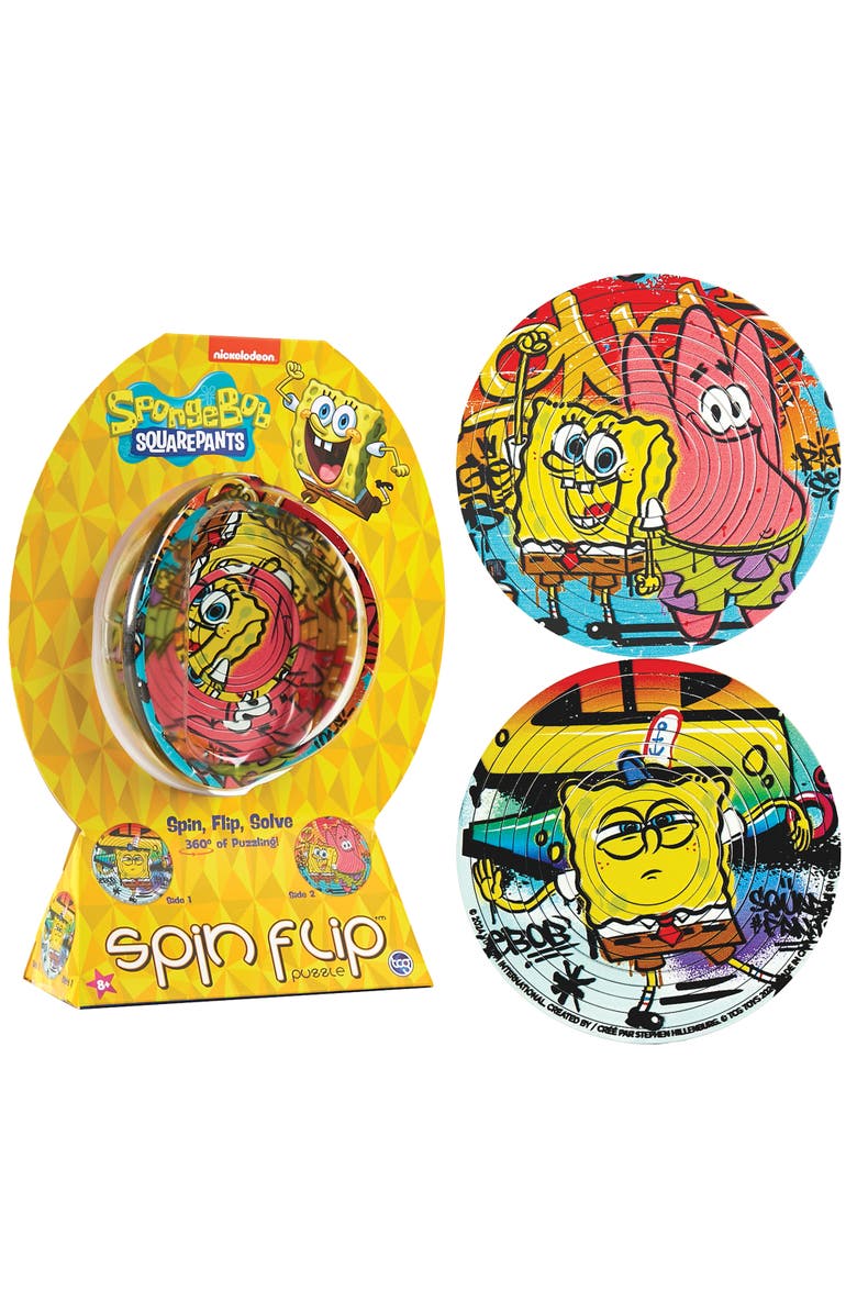 Spin Flip Puzzle Spongebob Graffiti, 8+, Alternate, color, Multicolored