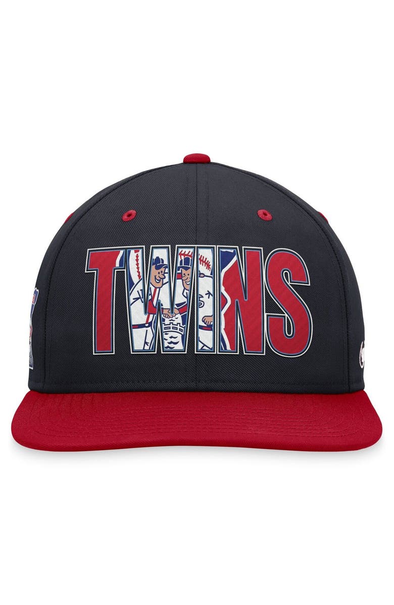 Nike Men's Nike Navy Minnesota Twins Cooperstown Collection Pro Snapback Hat, Alternate, color, Navy