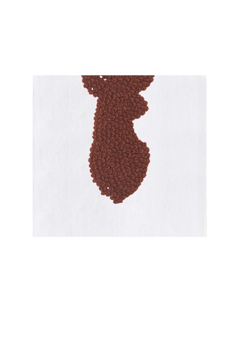 Dear Silhouette Towel, Alternate, color, Brown