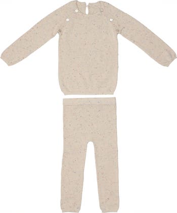 Heathered Speckled Sweater & Pants Set