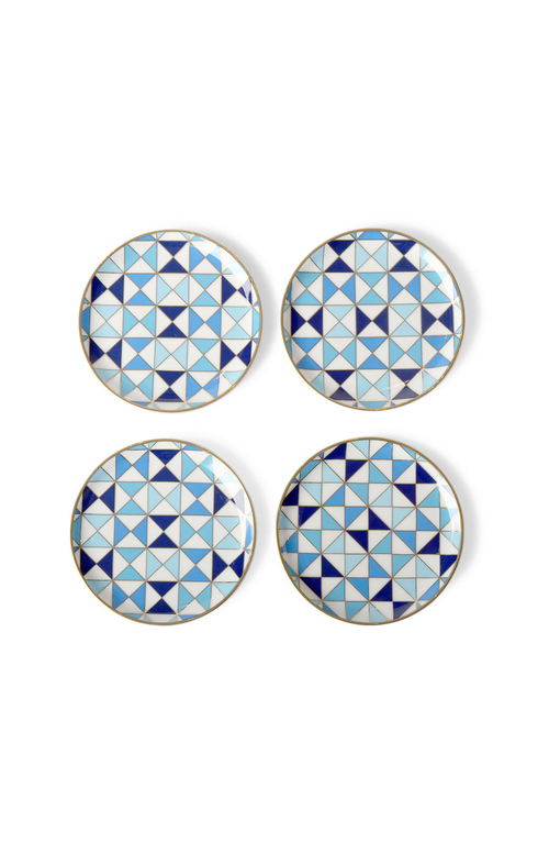 Jonathan Adler Sorrento Coaster Set In Multi