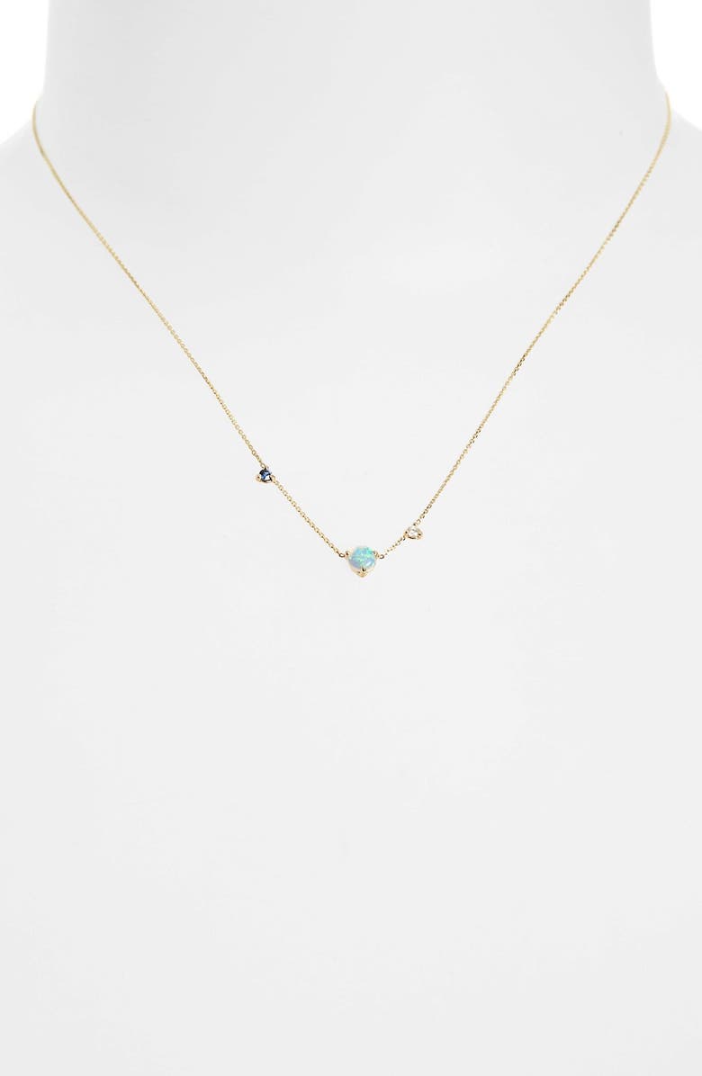 Wwake Counting Collection Three-Step Necklace, Alternate, color, 