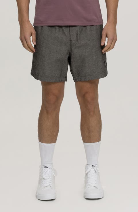 Hinano Drawstring Cotton Twill Shorts