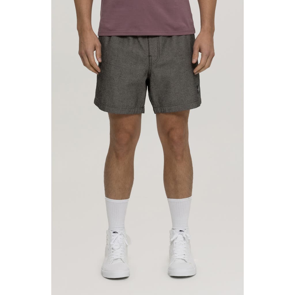 Maui And Sons Maui & Sons Hinano Drawstring Cotton Twill Shorts In Iron