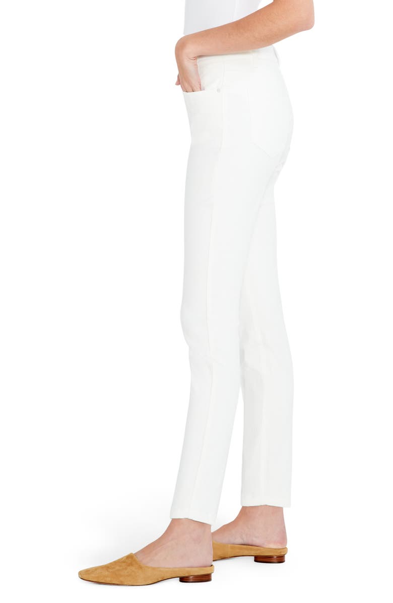 NIC+ZOE High Waist Slim Leg Ankle Jeans, Alternate, color, Paper White
