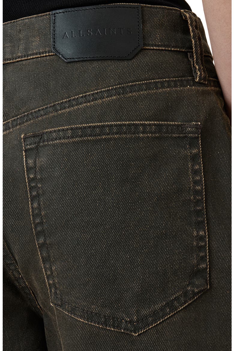 Louie Oversize Denim Shorts, Alternate, color, GOLDEN BLACK