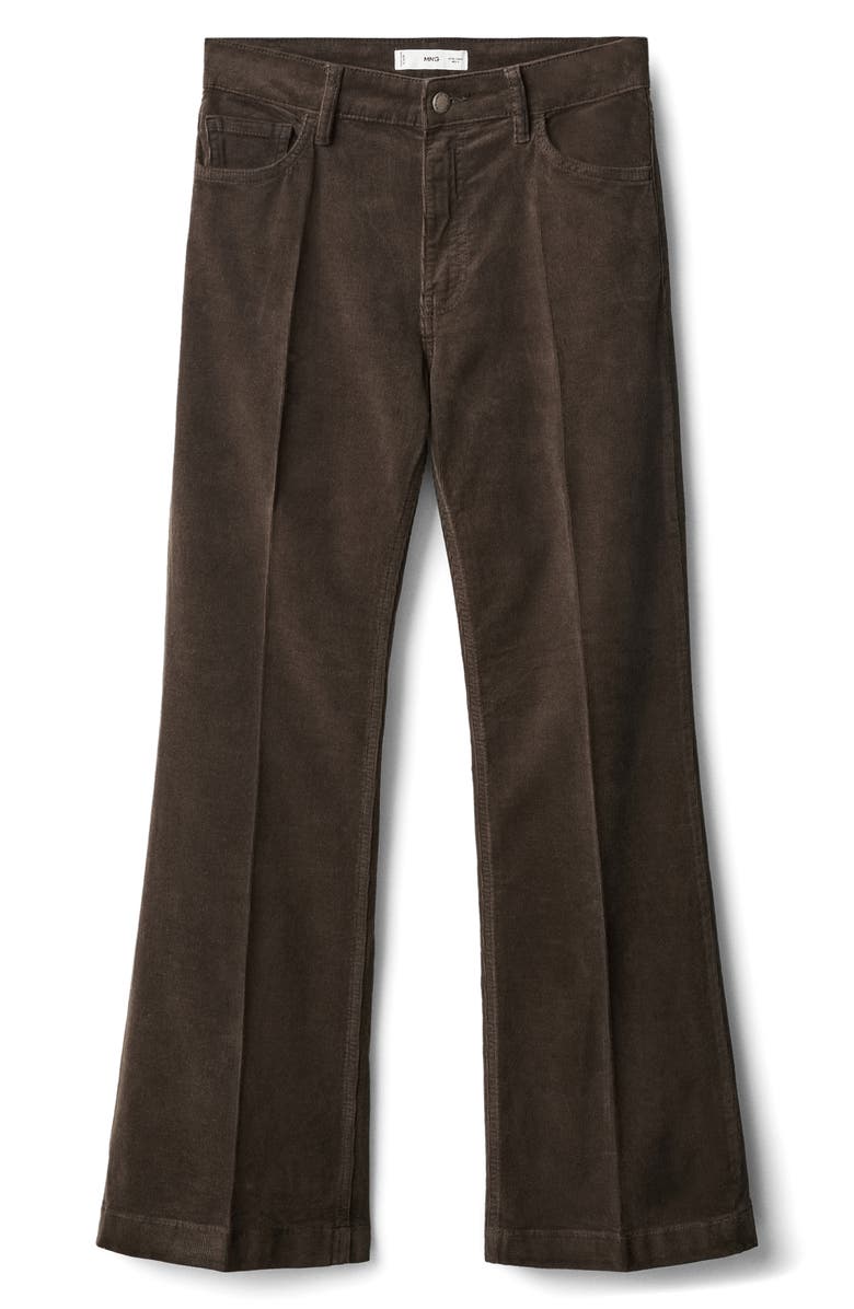 MANGO Bootcut Corduroy Pants, Alternate, color,
