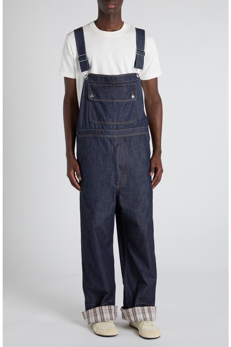 Denim Overalls, Main, color, 4245 INDIGO