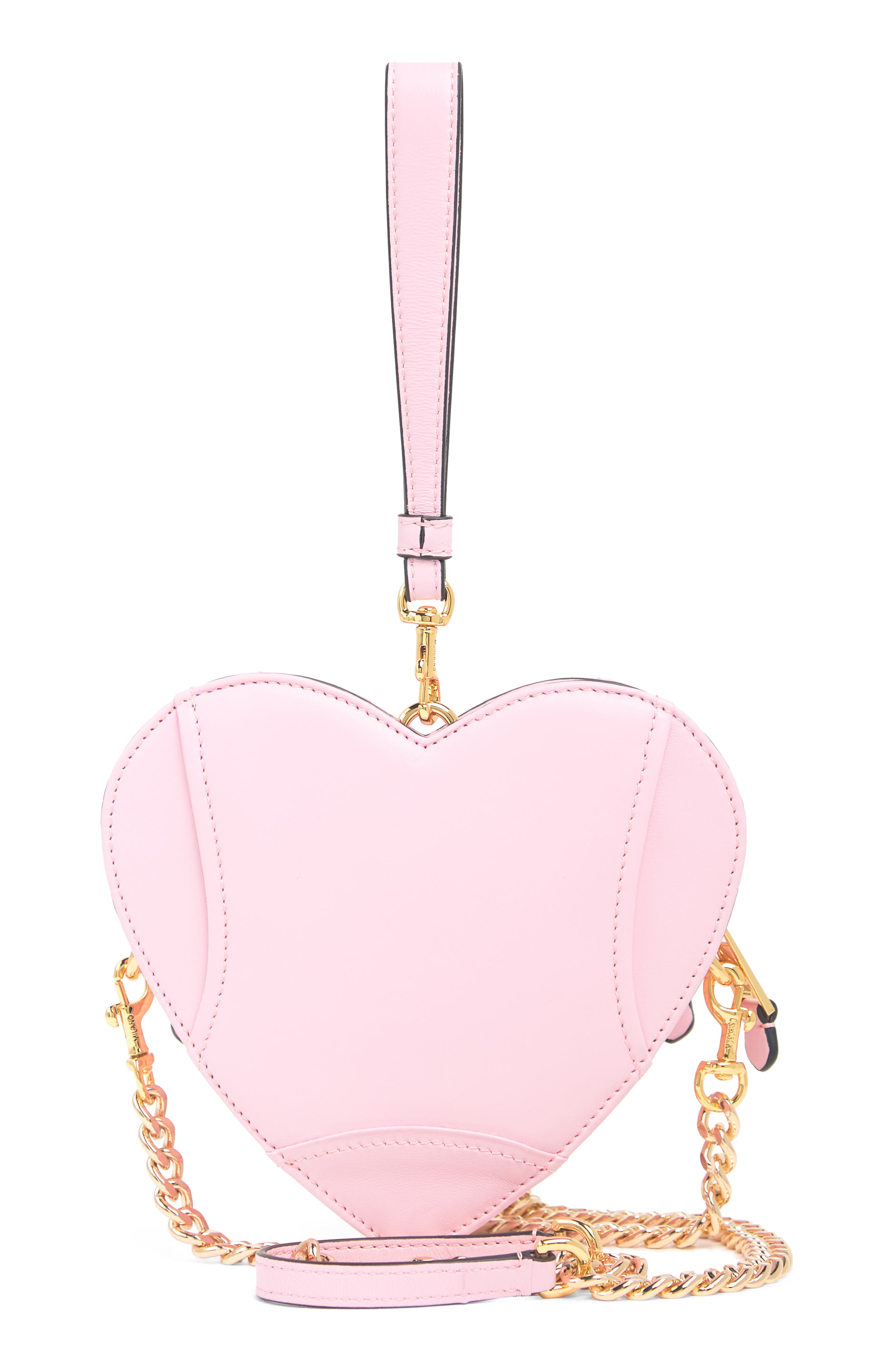 Moschino Chain-strapped Zipper Heart Handbag, Alternate, color, 