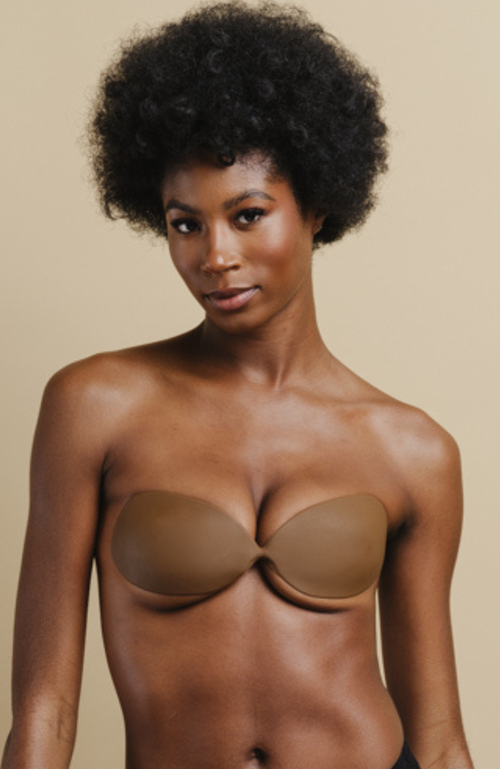 Gatherall Backless Strapless Reusable Silicone Adhesive Sticky Bra In Mocha
