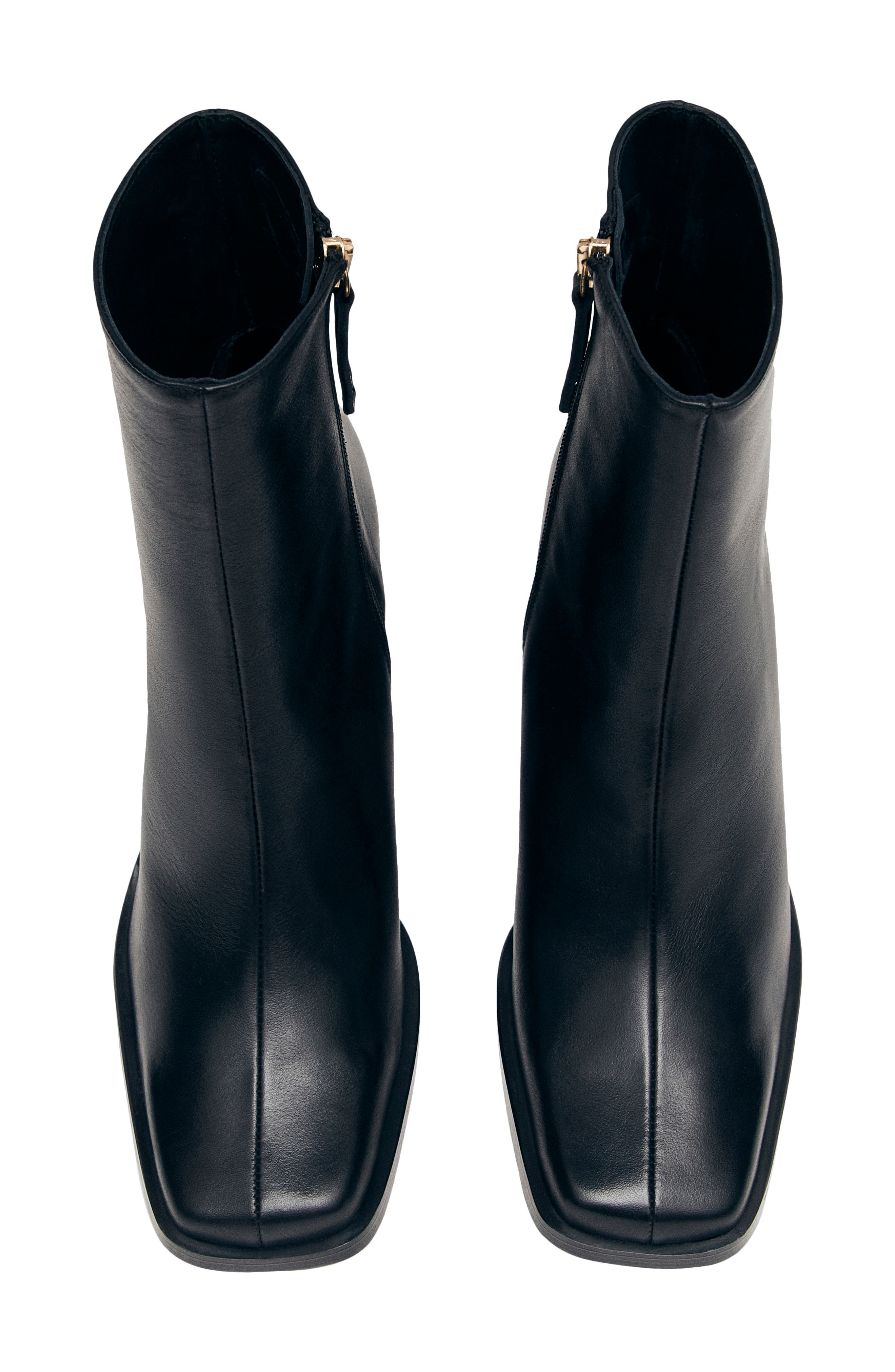 ALOHAS South Square Toe Ankle Boot, Alternate, color, Black