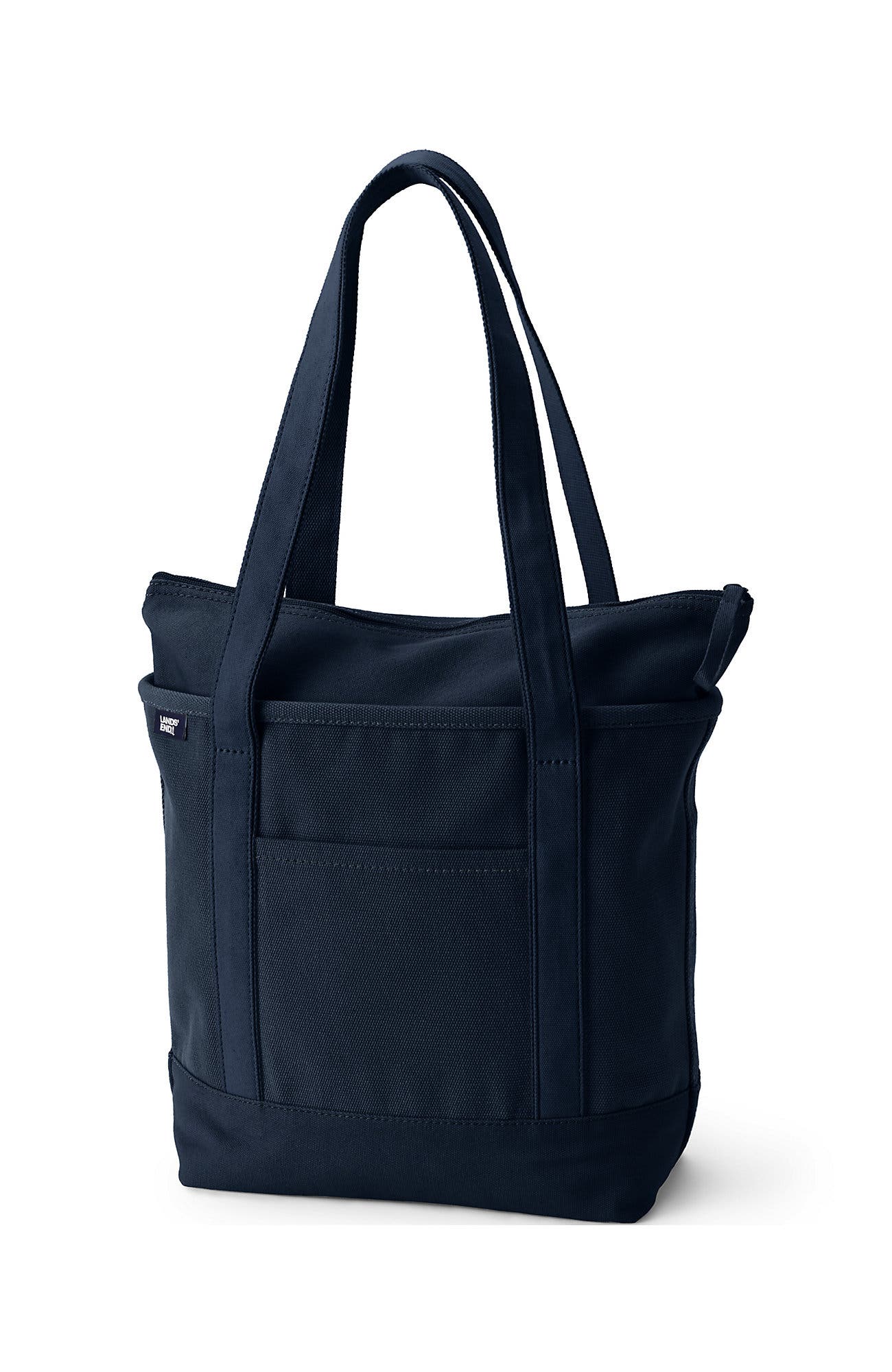 Zip Top Long Handle Canvas Tote Bag | Nordstrom