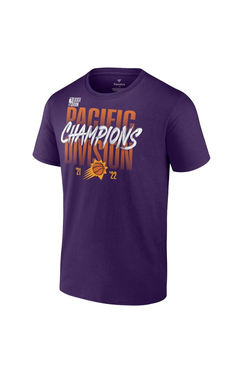 FANATICS Men's Fanatics Branded Purple Phoenix Suns 2022 Pacific Division Champions Locker Room T-Shirt, Alternate, color, 