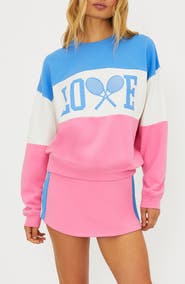 Beach Riot Devyn Oversize Colorblock Cotton Sweatshirt