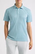 Swannies Valley Geo Print Performance Golf Polo