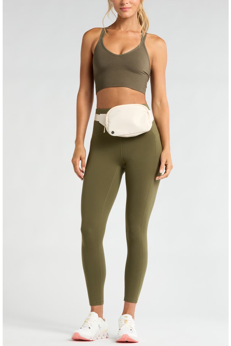Rhythm Seamless Sports Bra, Alternate, color, OLIVE NIGHT