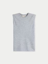 Gobi Cashmere Ajour Knit Crewneck Cashmere Vest