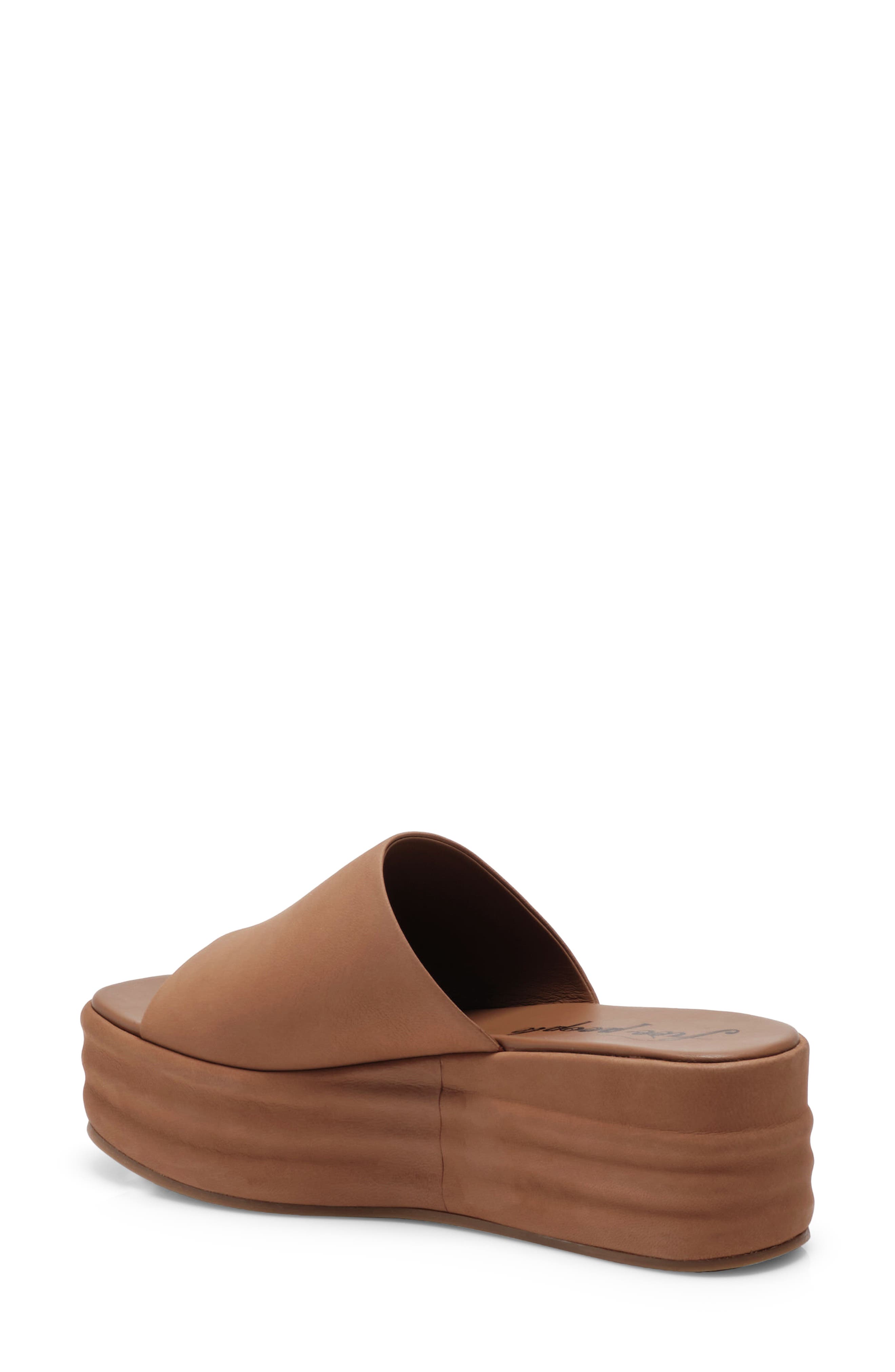 Free People Harbor Platform Sandal, Alternate, color, Tan