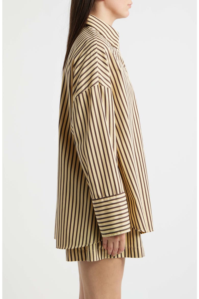 Clemente Striped Cotton Shirt, Alternate, color, CARMEN STRIPE-SAND CIDER