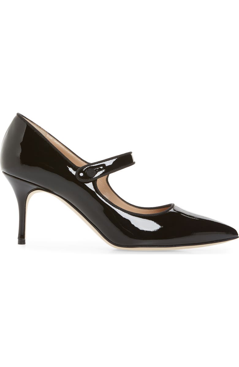 Manolo Blahnik Campari Pointed Toe Mary Jane Pump, Alternate, color,