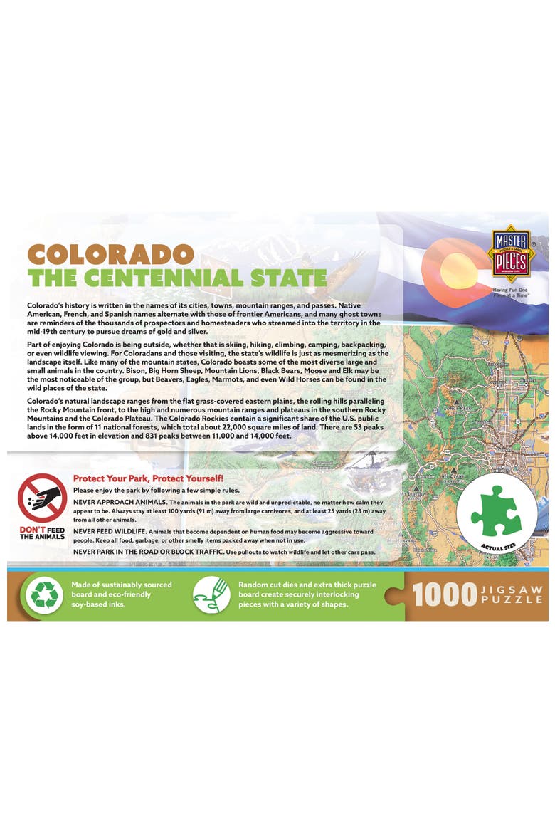 Colorado Centennial State 1000pc Puzzle, Alternate, color, Multicolor