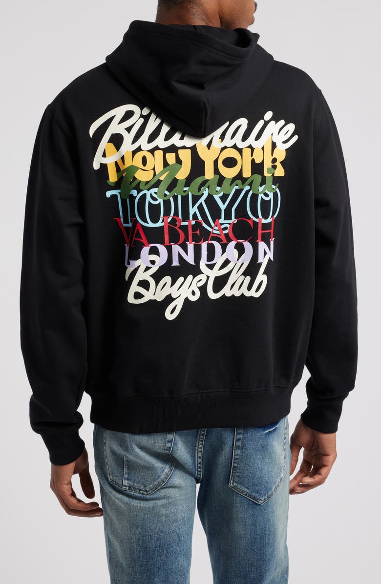 Billionaire Boys Club BB World Tour Cotton Blend Graphic Hoodie, Alternate, color,