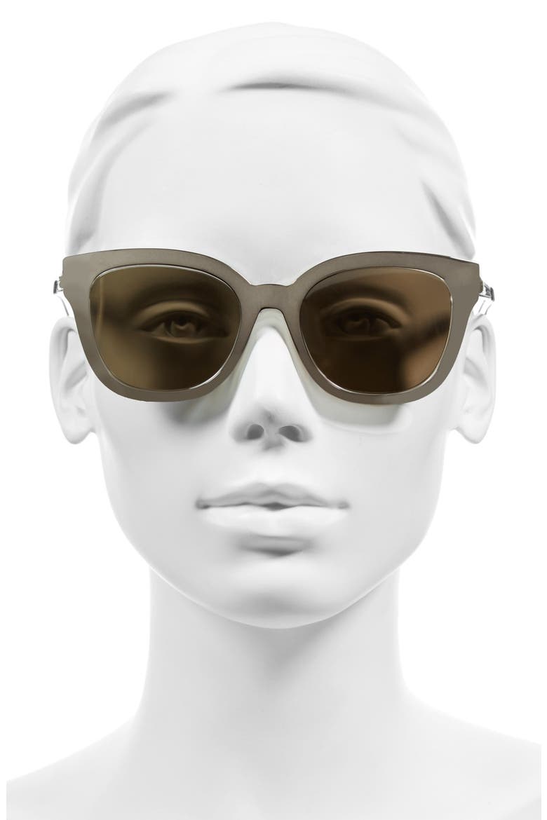 'Diorama' 52mm Sunglasses, Alternate, color, GREY CRYSTAL/ BROWN