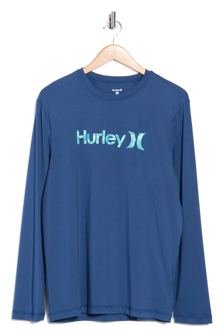 Long Sleeve UPF 50+ T-Shirt, Alternate, color, BLUE/ BROWN