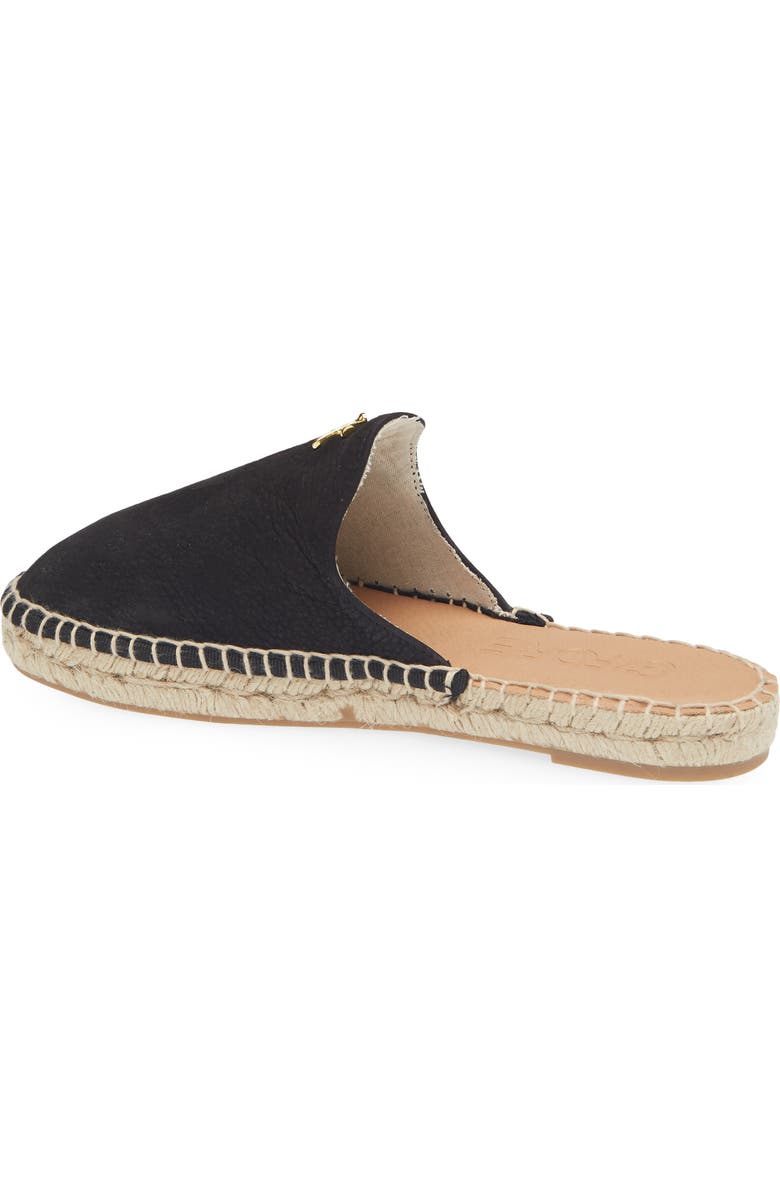 G/FORE Metal Tees Nubuck Espadrille Mule, Alternate, color, Onyx