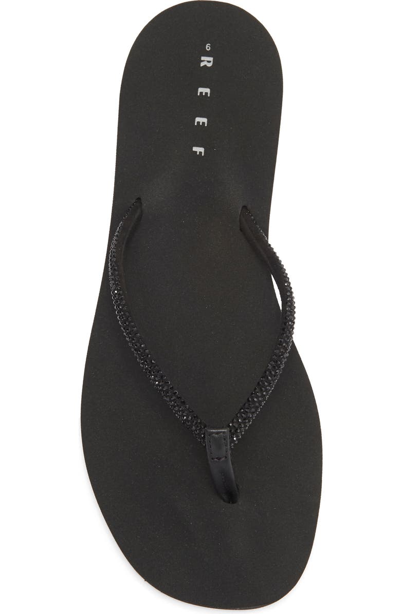 Reef Bliss Bling Fling Flip Flop, Alternate, color, Black