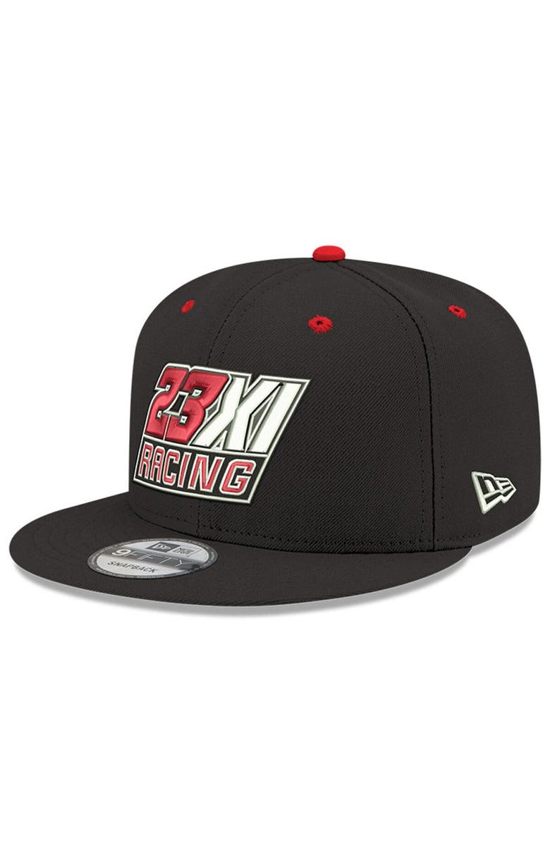 New Era Men's New Era Black 23XI Racing 9FIFTY 23XI Racing Snapback Adjustable Hat, Main, color, 