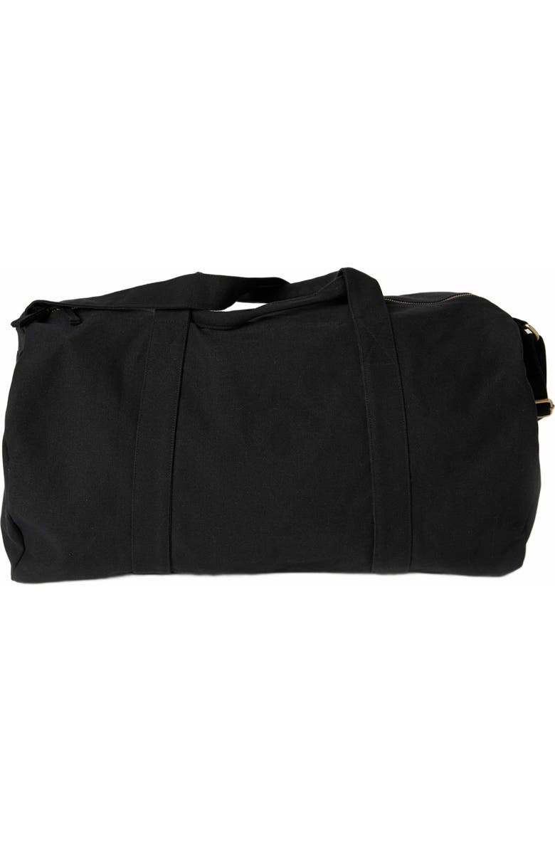 Terra Thread Organic Cotton Duffle Bag, Alternate, color, Ivory Black