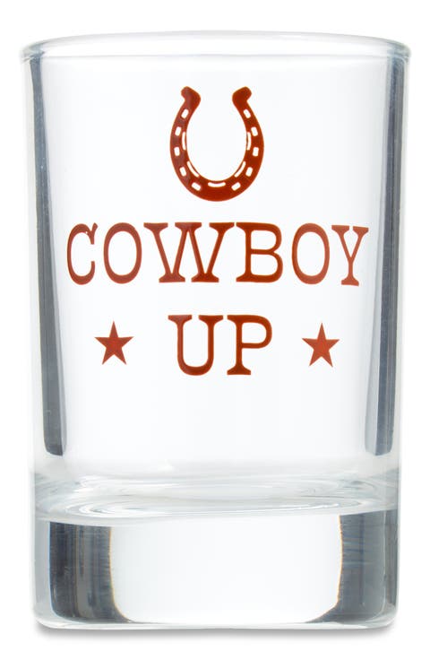 Cowboy Up Shot Glass
