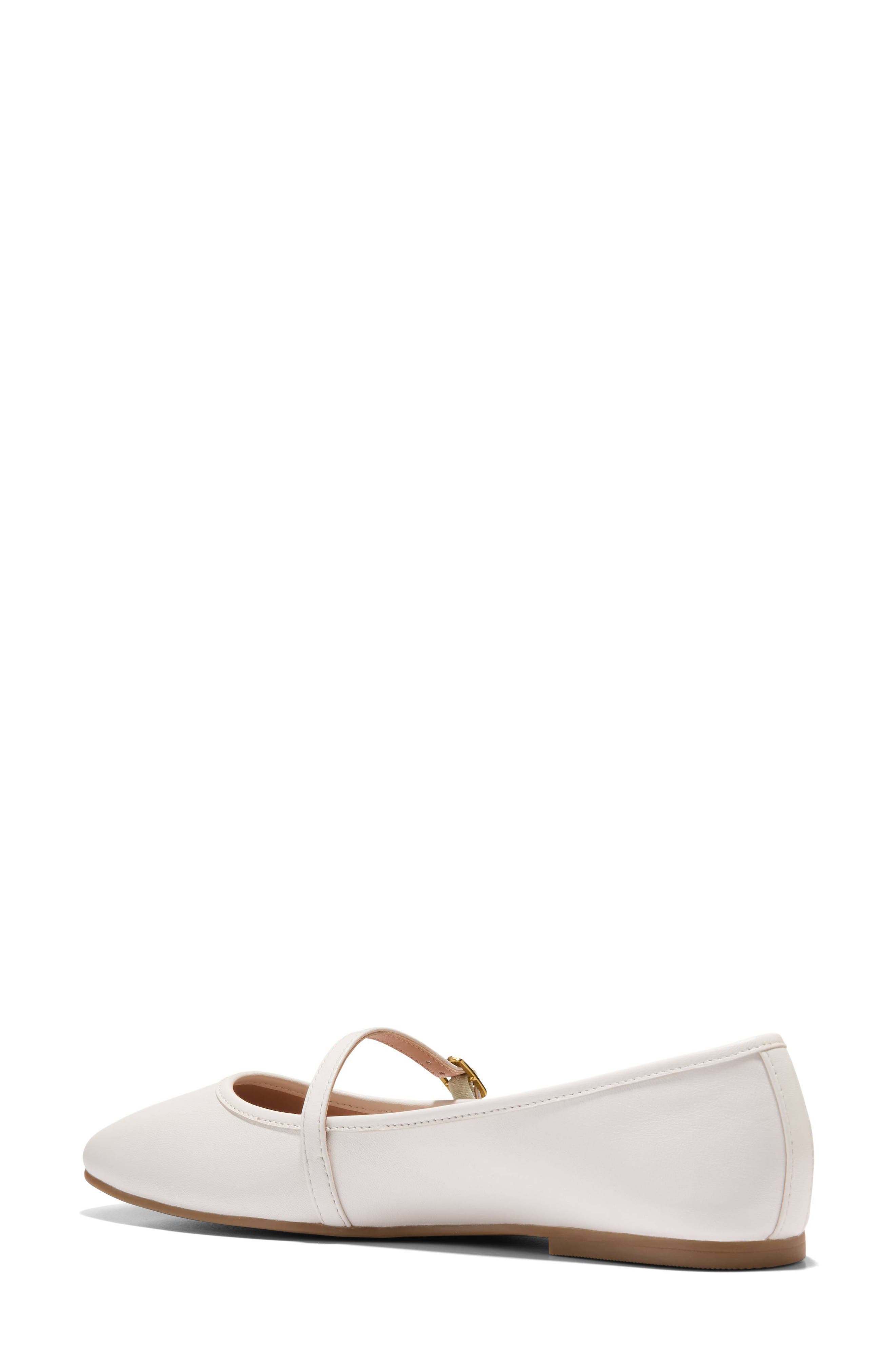 Yelena Mary Jane Flat, Alternate, color, IVORY LEATHER
