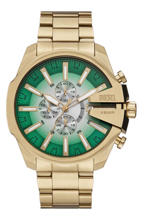 Mega Chief Goldton Chronograph Bracelet Watch, 48mm