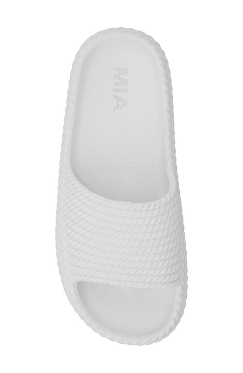 Mia Luvly Slide Sandal In White