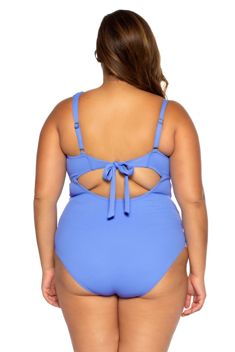 Fine Line One-Piece Swimsuit, Alternate, color, DAWN