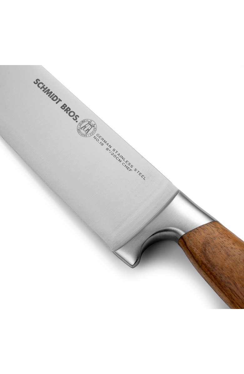 Schmidt Brothers Cutlery Zebra Wood 7-Piece Knife Block Set, Alternate, color, Brown