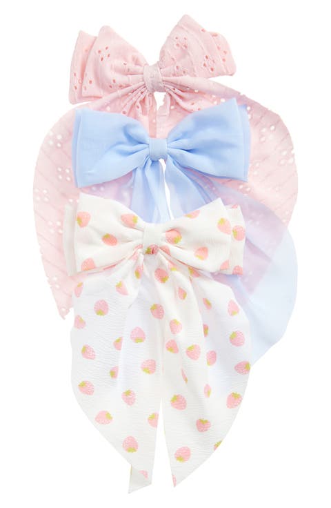 Kids' 3-Pack Bow Hair Clips